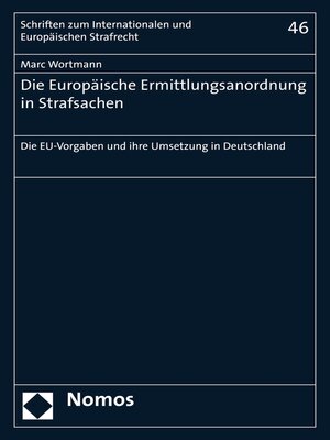 cover image of Die Europäische Ermittlungsanordnung in Strafsachen